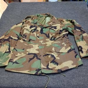 US Army M65 Field Jacket Coat Green Medium Reg Military Camo Hooded‎ Lined